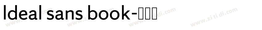 ldeal sans book字体转换